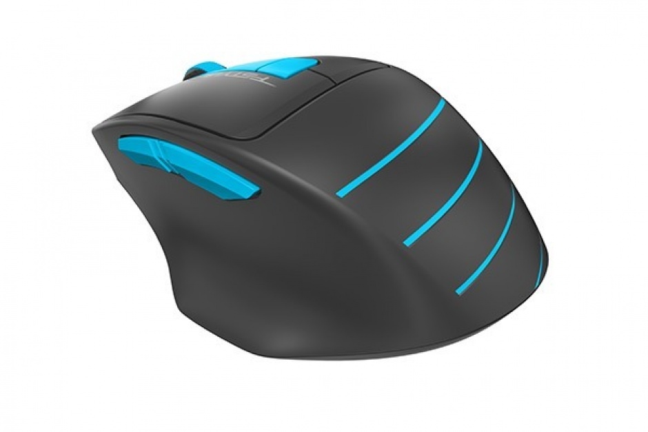 Imagine Mouse wireless Gaming optic A4Tech Fstyler Negru/Albastru, FG30 Blue (include timbru verde 0.1 lei)